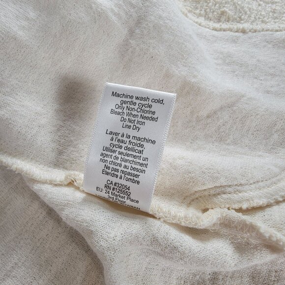 Dolan Left Coast Womens Textured Open Front Cardigan Jacket Small Beige Collared - Picture 5 of 8